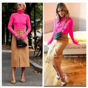 zara neon turtleneck sweater